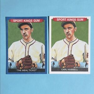 2022 Sport Kings Vol. 3 Base + Blue Parallel Carl Hubbell The Meal Ticket #122